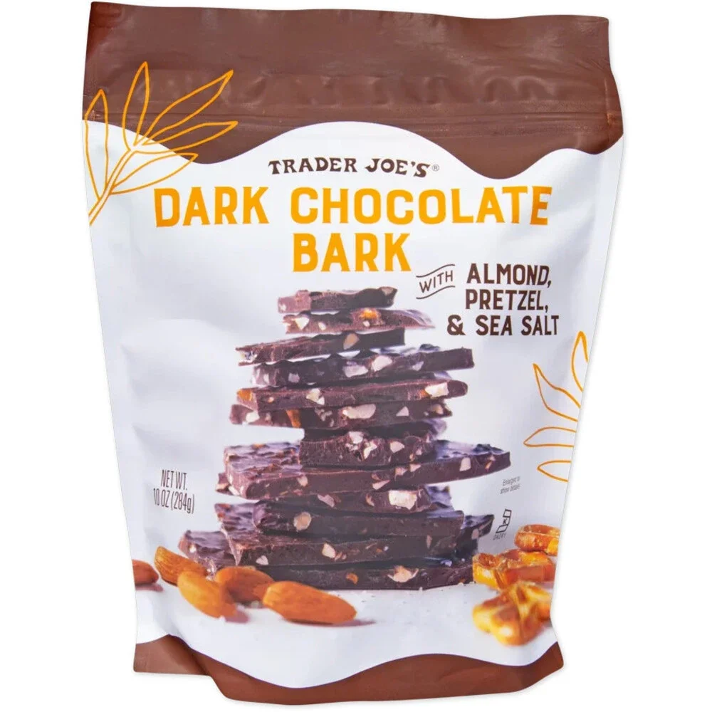 Trader Joe's — Dark Chocolate Bark with Almond, Pretzel & Sea Salt